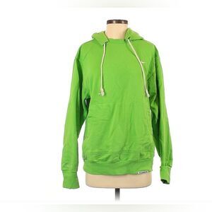 Nike Cotton Gorpcore Bright Green Hoodie Y2K Pocket Sweater Small